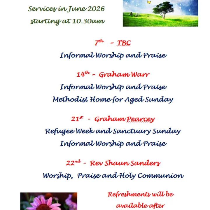 Sunday Services June 2026
