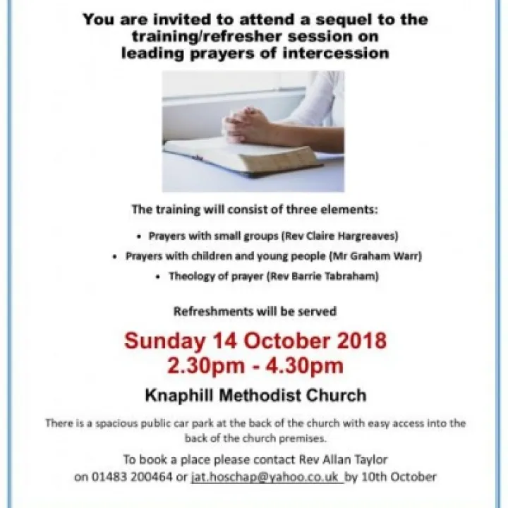 Prayer Training October 2018