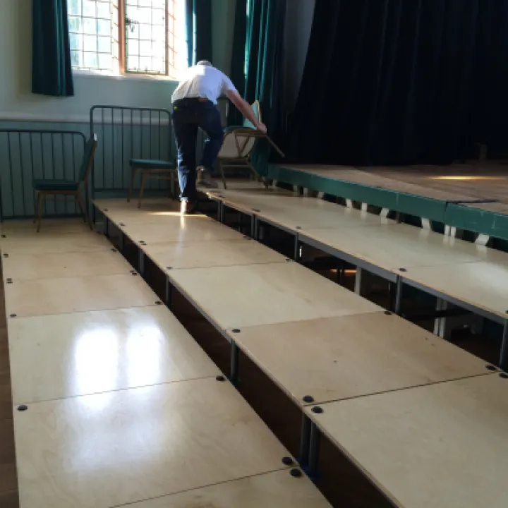 tiered staging
