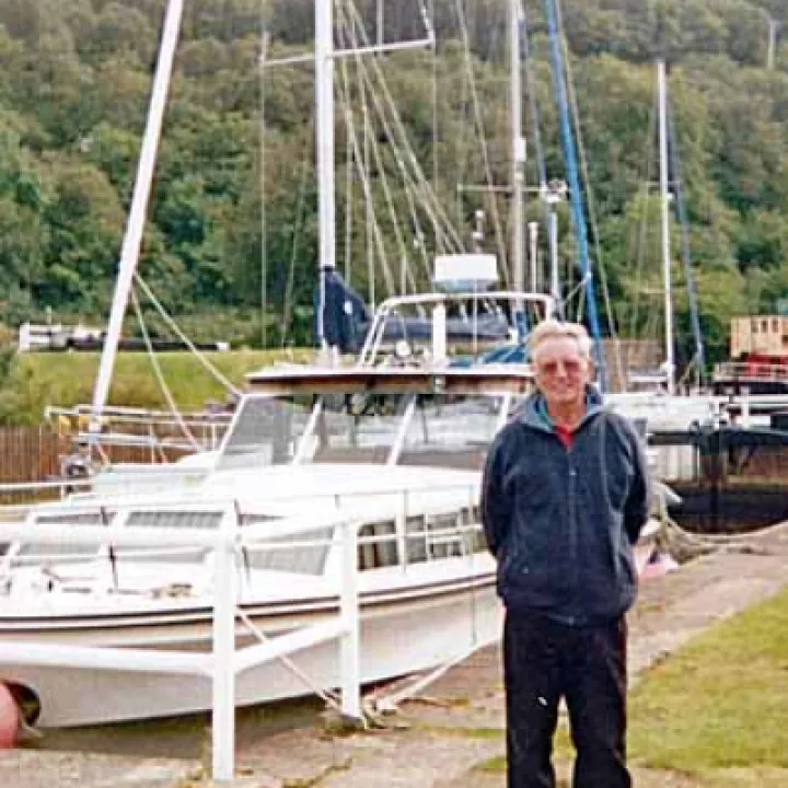 Rodney Cotrell and his Boat