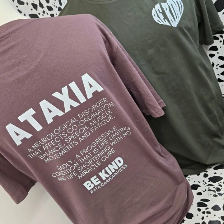 Ataxia Be Kind Tshirt With Dtf Printing