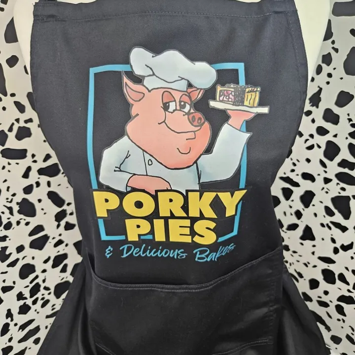 Porky Pies Apron With Dtf Printing