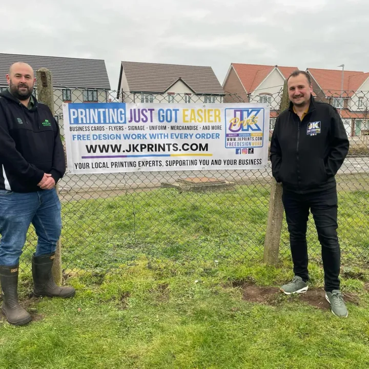 Jk Prints Pvc Vinyl Banner With Hemming and Eyelet