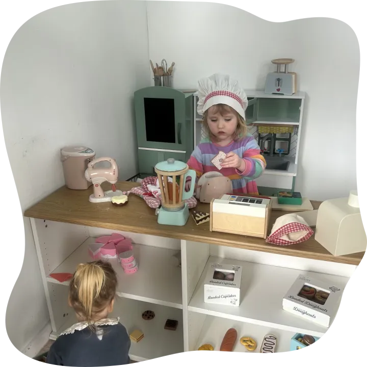 Child Playing in Activity Room