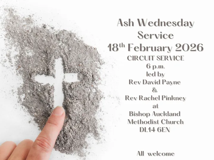 Ash Wednesday 18th February 2026 BAMC
