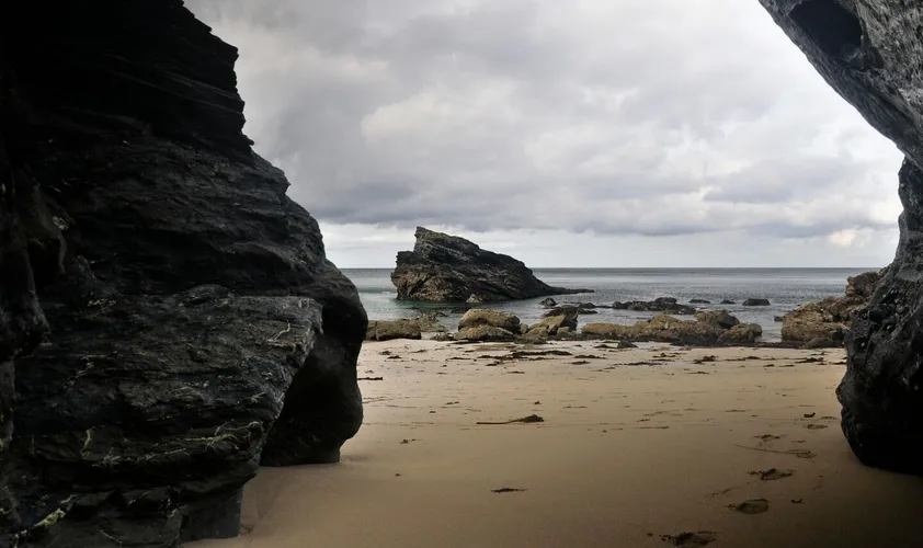 Explore the stunning rocky beach landscape