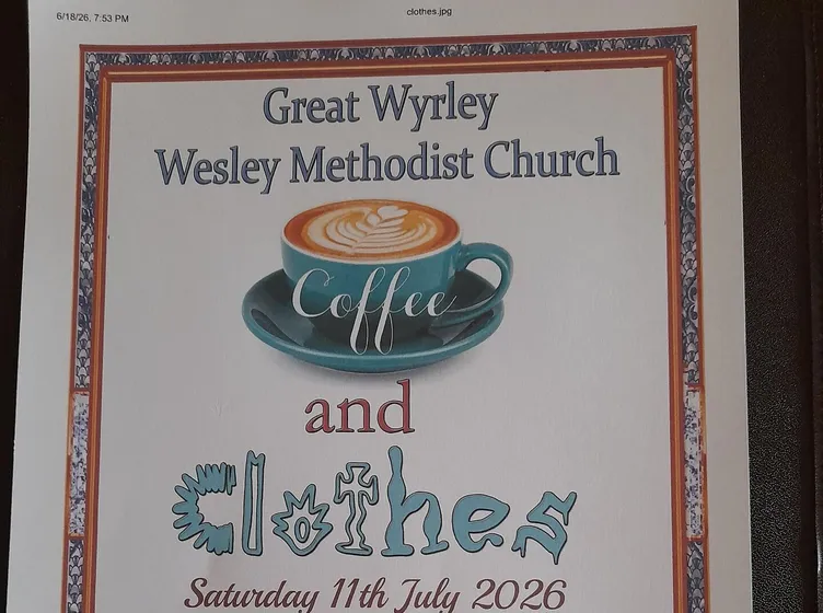 Great Wyrley Wesley: Coffee & Clothes