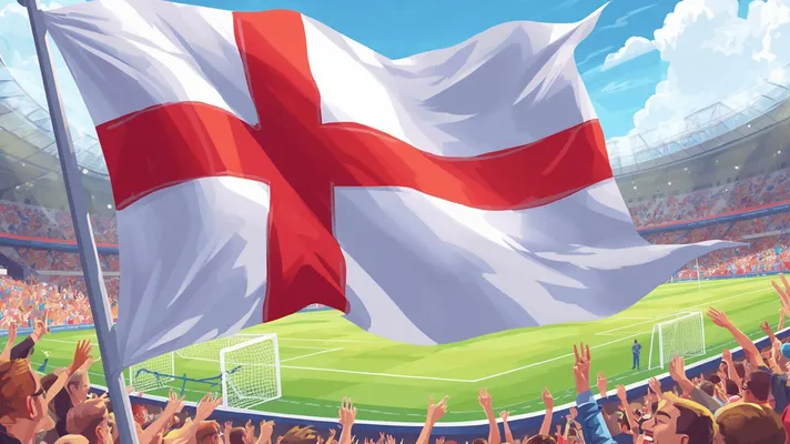 England Football Flag Cartoon (1)