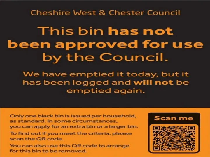 Cwac Black Bin Sticker