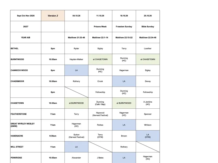 Preaching Plan Oct 2026 V2