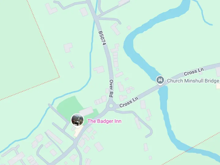 Map of Church Minshull