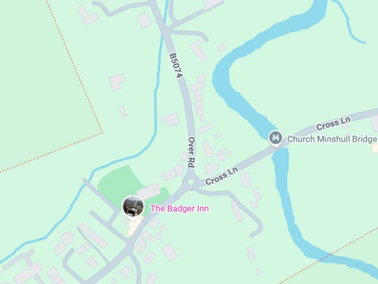 Map of Church Minshull