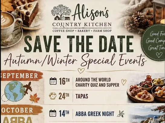Alison&rsquo;s Country Kitchen Events