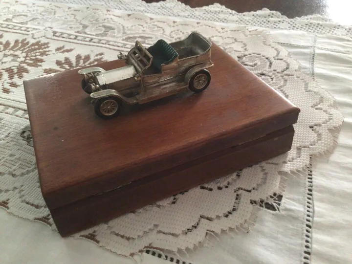 Items for sale
– Vintage Model Car on Wooden Box £5
