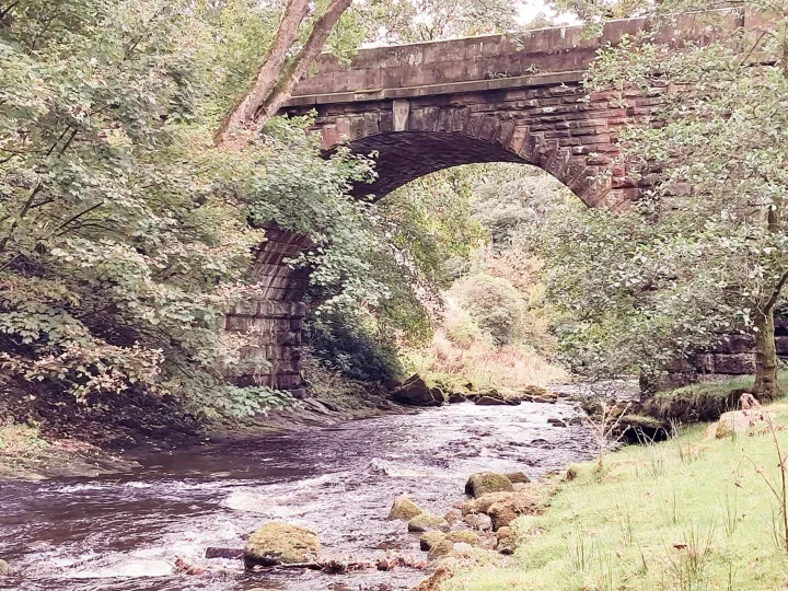 The old stone bridge over the River Dane near Wincle