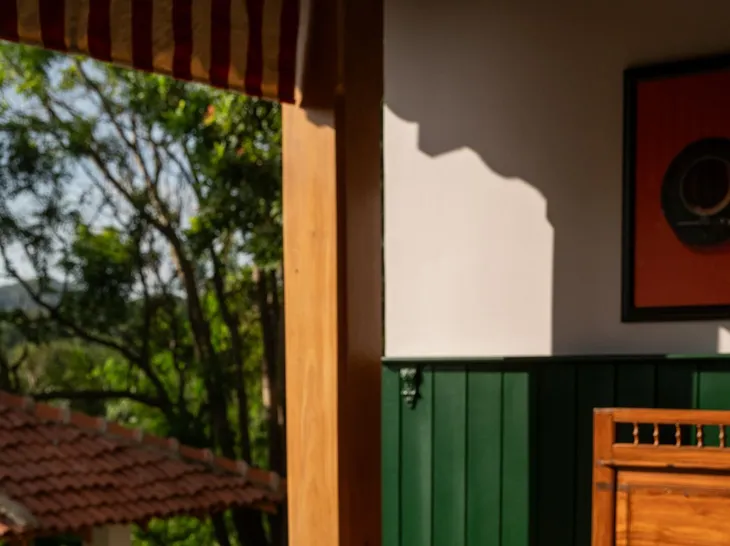 A Sri Lankan breakfast laid out on the dining table at Peacock Hill Sigiriya