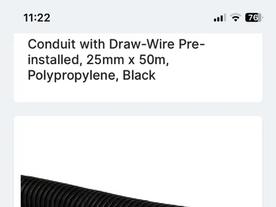 Items for sale &ndash; Electric wire ducting with pull wire &pound;15 ono