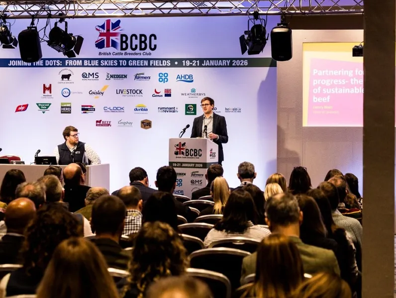 Henry Blain presenting at the conference