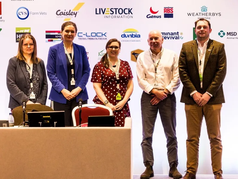 Session five speakers on stage