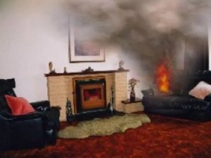 fire in the home