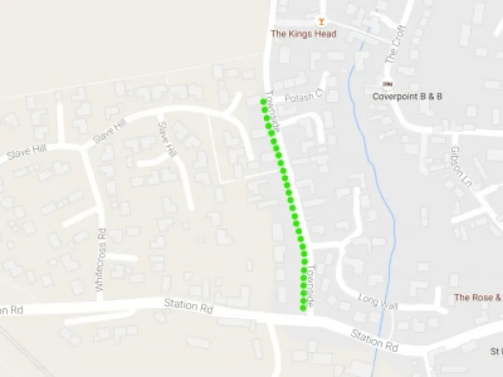 Townside Roadworks Map