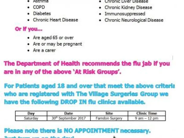Flu jab