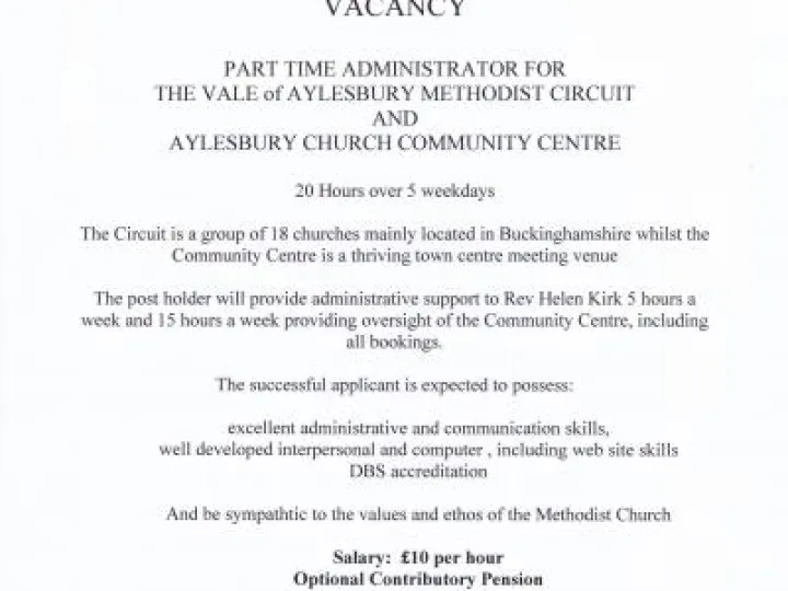admin vacancy