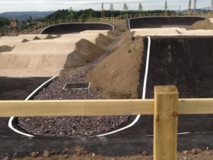 Telford BMX Track berms