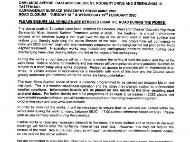 Road Closures