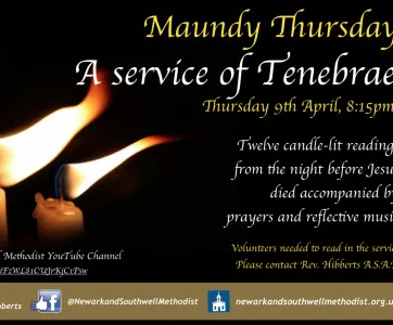 Maundy Thursday Tenebrae Flyer