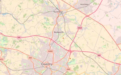 Map showing the location of Cannock Chase