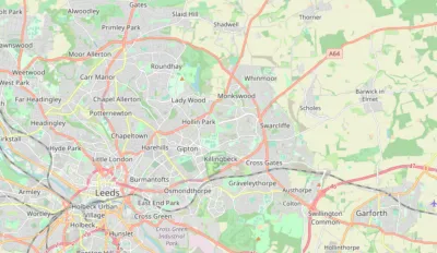 Map showing the location of Leeds (North & East)