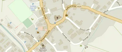 Map showing the location of AudlemOnline
