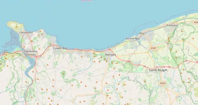 Map showing the location of Conwy & Prestatyn