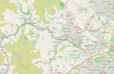 Map showing the location of Calderdale