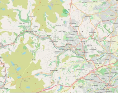 Map showing the location of Calderdale