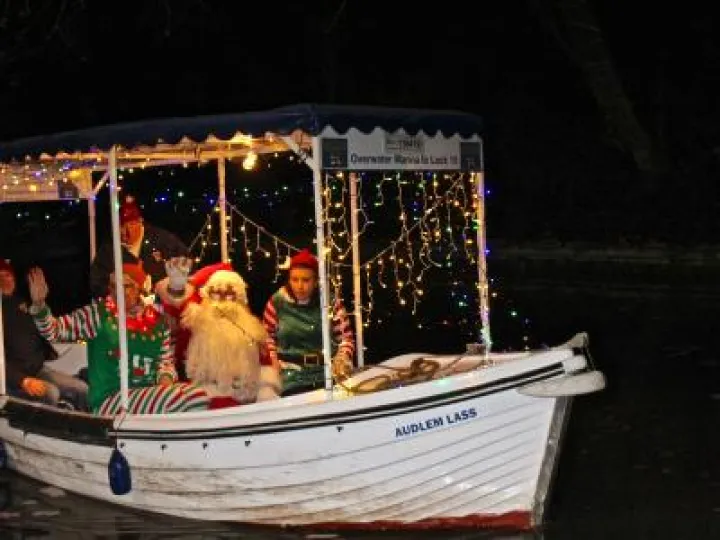 Santa Arriving