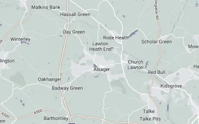 Map showing the location of Cheshire South Methodist Circuit