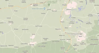 Map showing the location of Wantage & Abingdon
