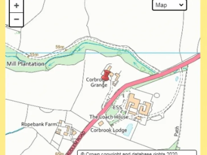 corbrook map