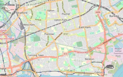 Map showing the location of Newham Methodist Circuit
