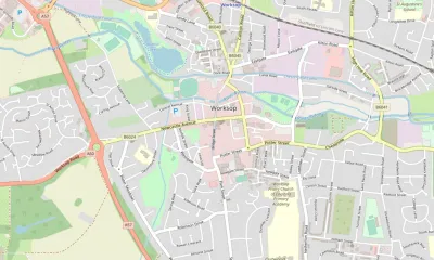 Map showing the location of The Crossing