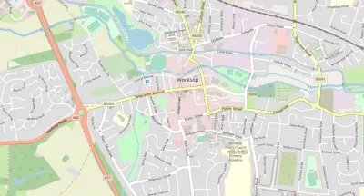 Map showing the location of The Crossing
