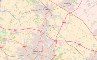 Map showing the location of Oxford Methodist Circuit