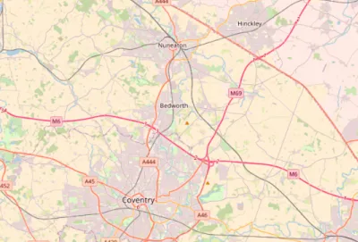 Map showing the location of Oxford Methodist Circuit
