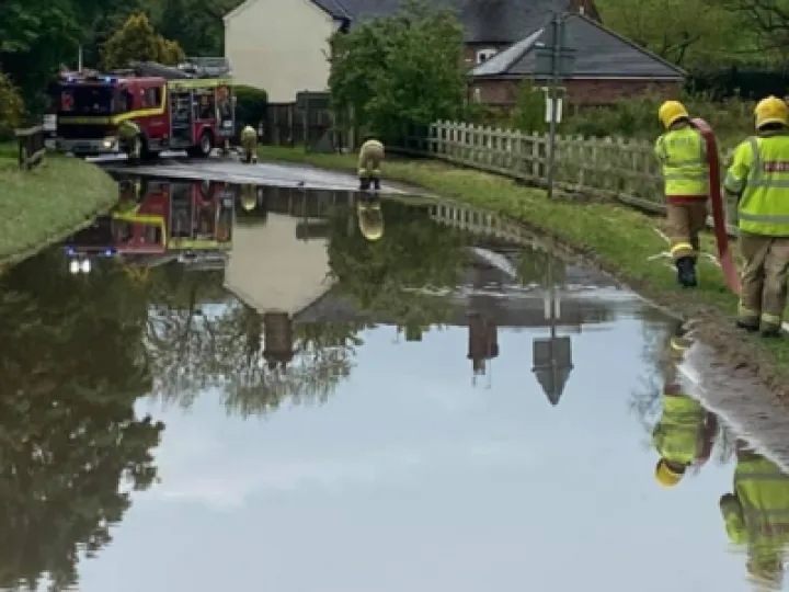 Woore House Flood