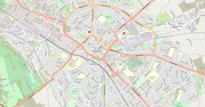 Map showing the location of Aylesbury Methodist Church