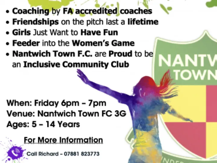 Nantwich Town Flyer Social Media Format