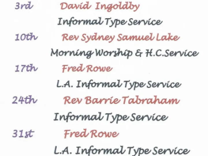 Services in July 2022