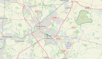 Map showing the location of Doncaster Methodist Circuit